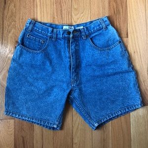 denim mom shorts